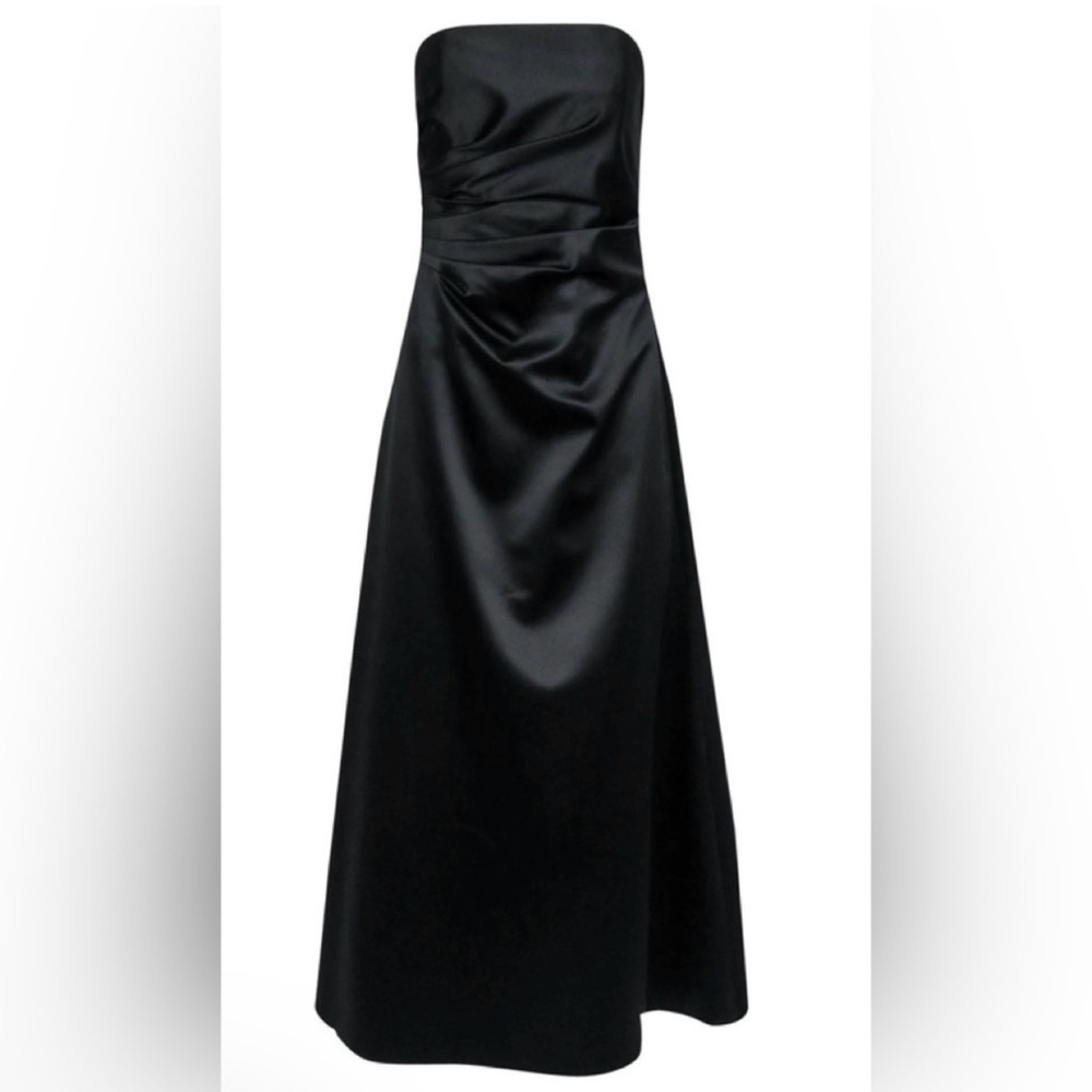 Nordstrom black strapless dress size 8